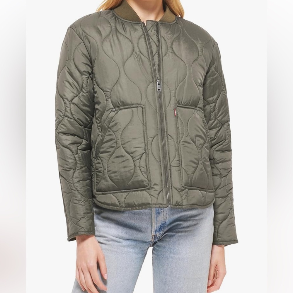 Levi’s Quilted Sage Puffer - Size S - Picture 7 of 8